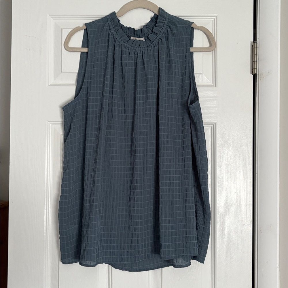 LOFT Outlet Blue Sleeveless Top